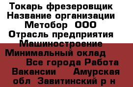 Токарь-фрезеровщик › Название организации ­ Метобор, ООО › Отрасль предприятия ­ Машиностроение › Минимальный оклад ­ 45 000 - Все города Работа » Вакансии   . Амурская обл.,Завитинский р-н